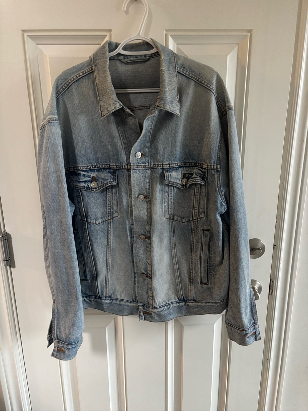 Balenciaga Light Blue Washed Denim Jacket